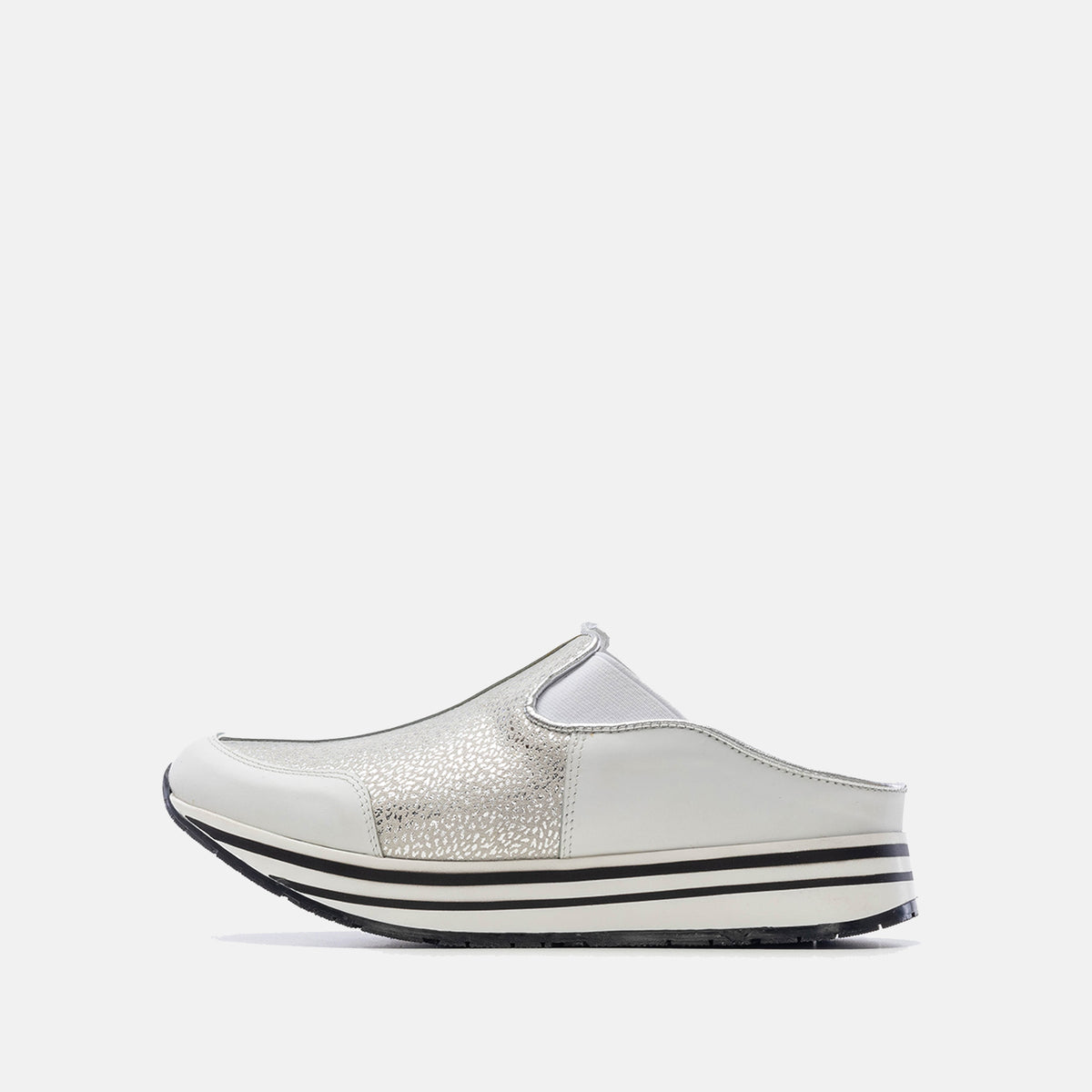 Volzak 04 Mule en cuir Blanc