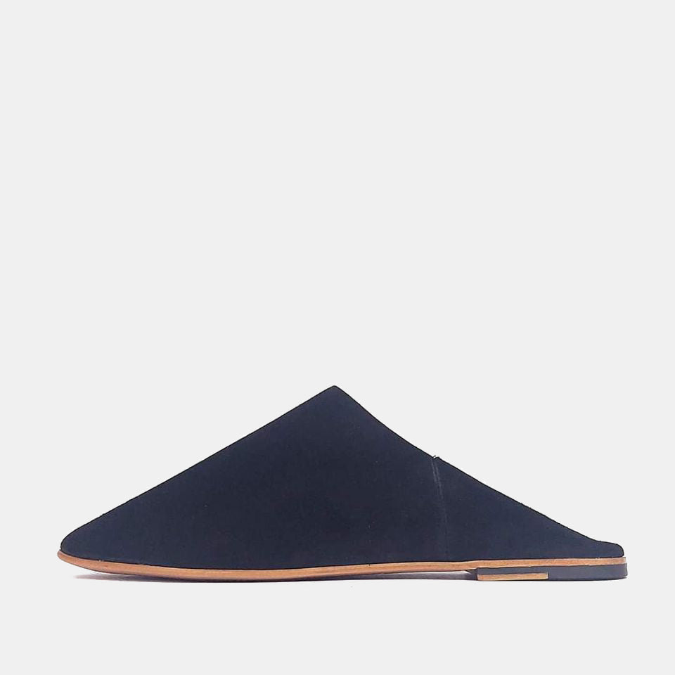 102 Balgha de luxe en daim Noir