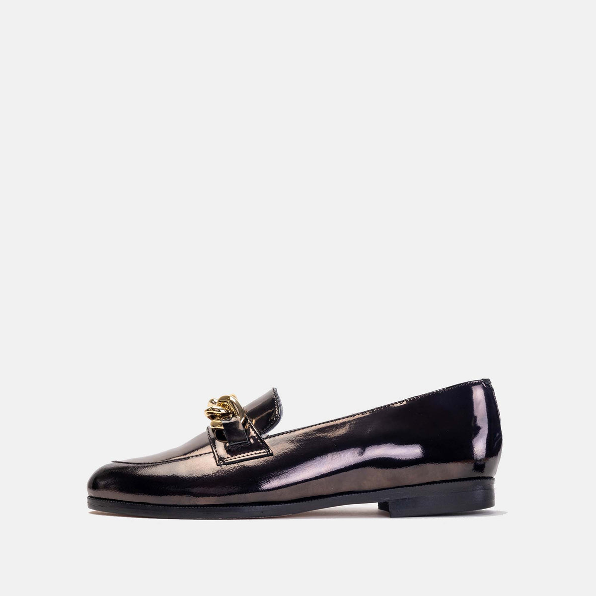 Volzak 1077 Chaussure en cuir vernis Noir