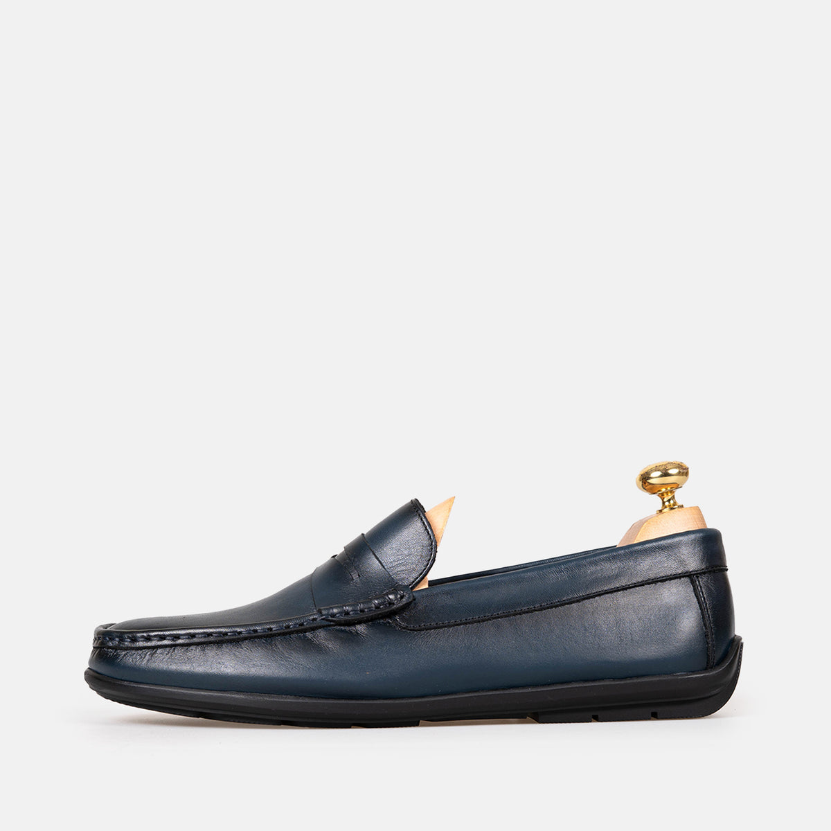 Volzak 5420 Mocassin en cuir Bleu