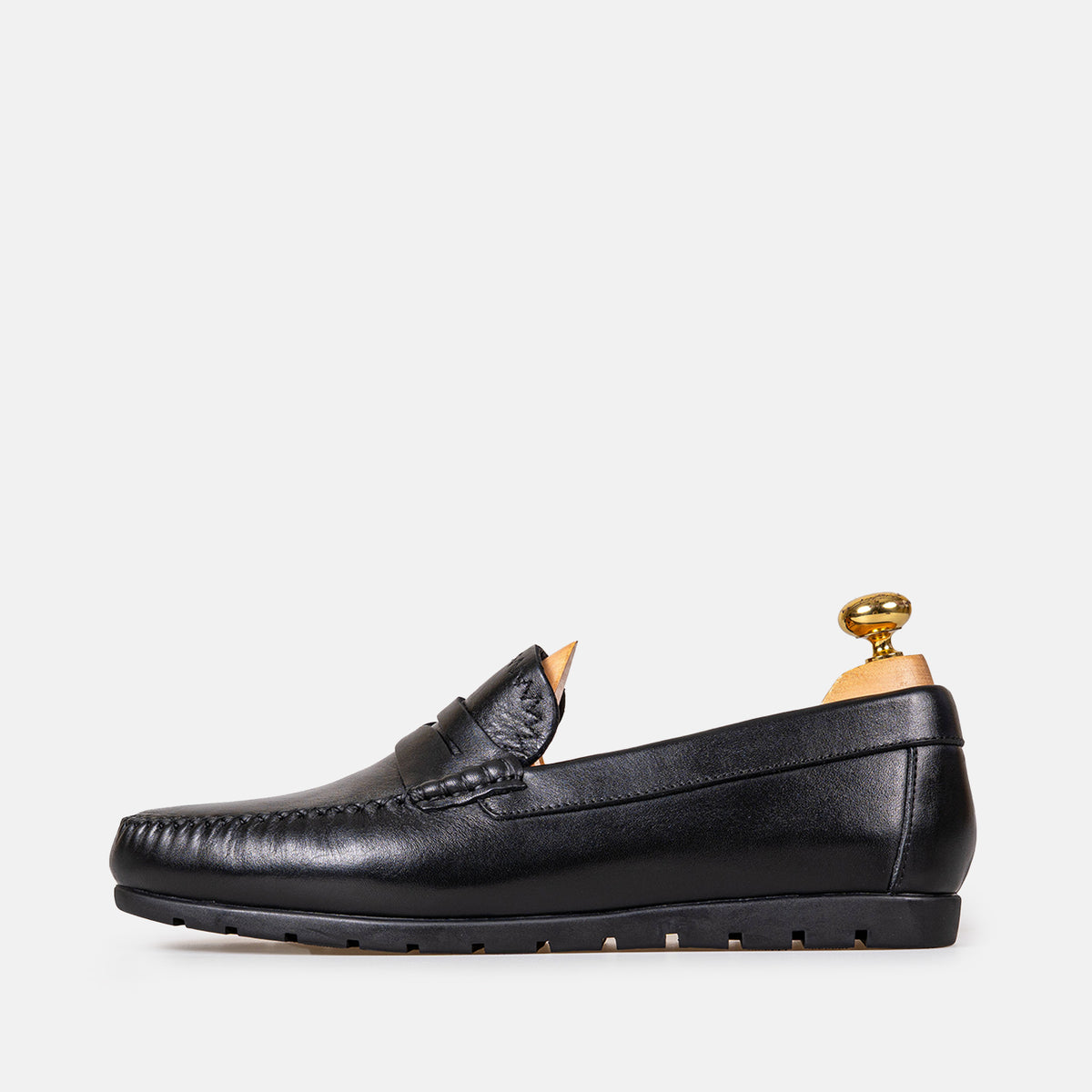 Volzak 0100 Mocassin en cuir Noir