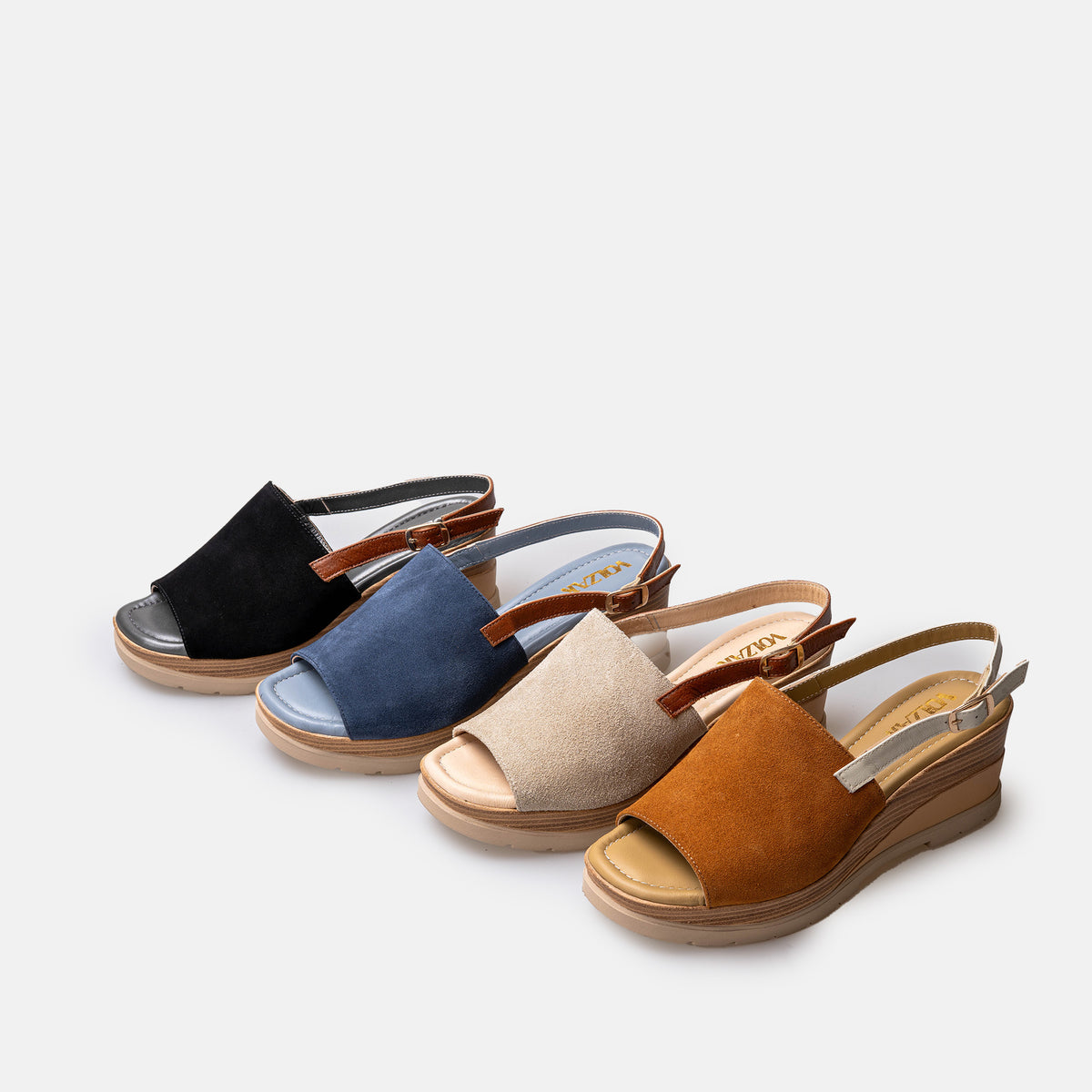 Volzak 5010 Camel Suede Sandal