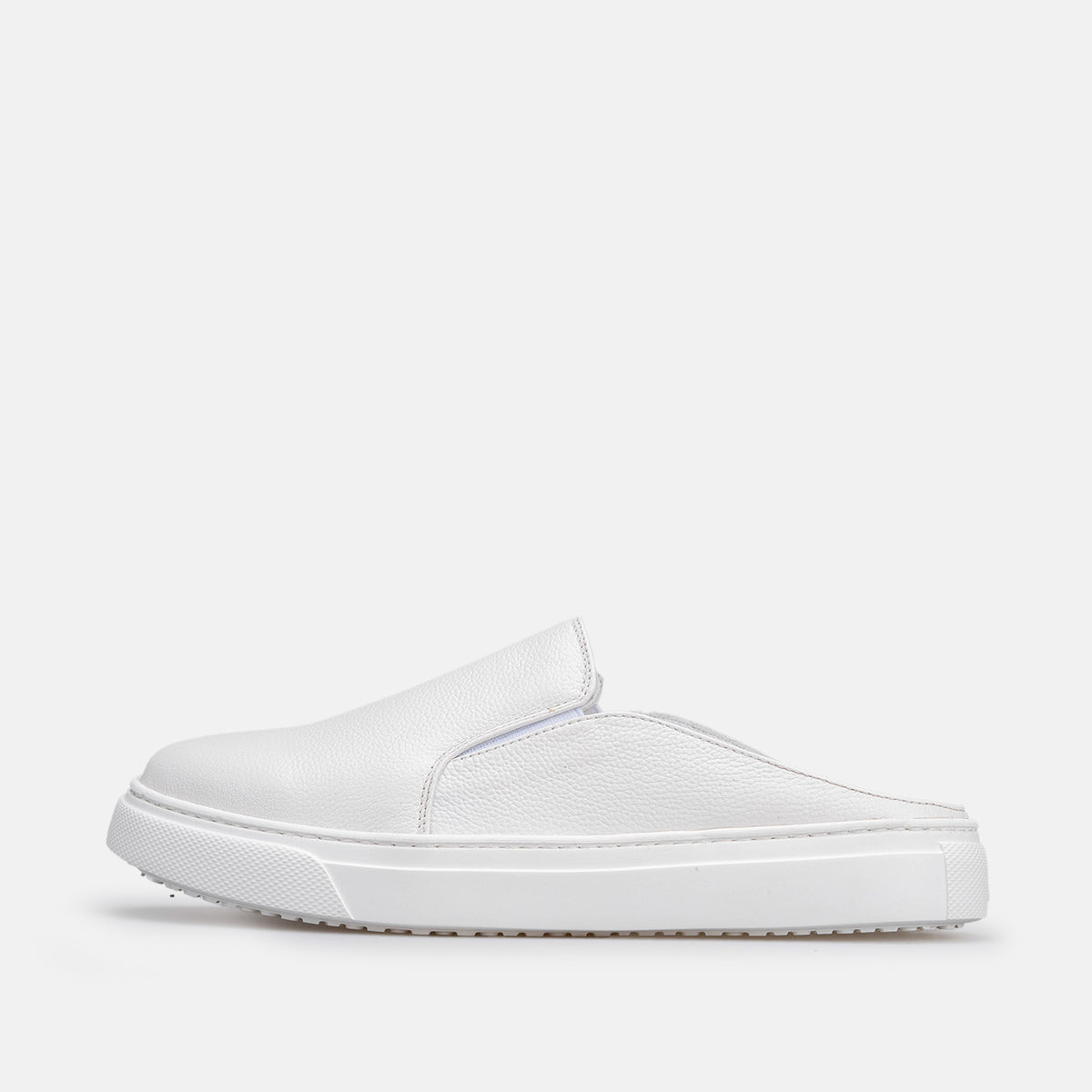 Volzak 301 Mule en cuir Blanc