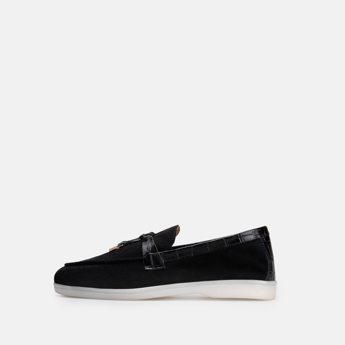 Volzak 32 s mocassin en daim Noir