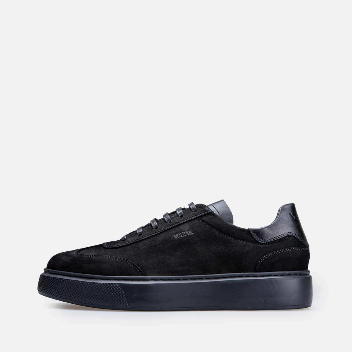 Volzak 7008 Basket en nubuck Noir