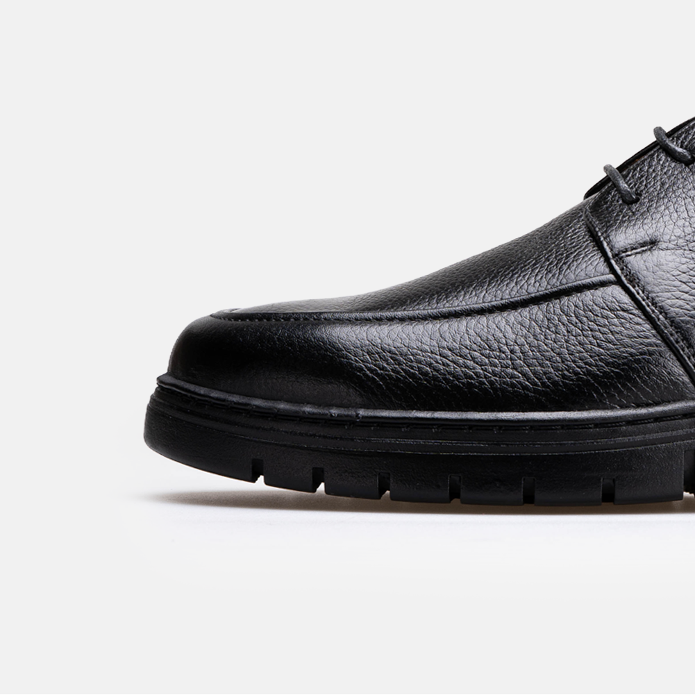Volzak 5519 chaussure en cuir Noir Grainé