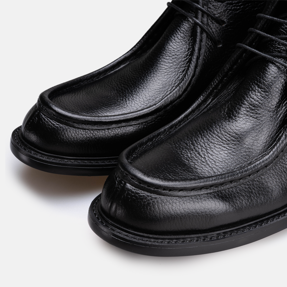 Volzak 5515 Bottine en cuir Noir Grainé