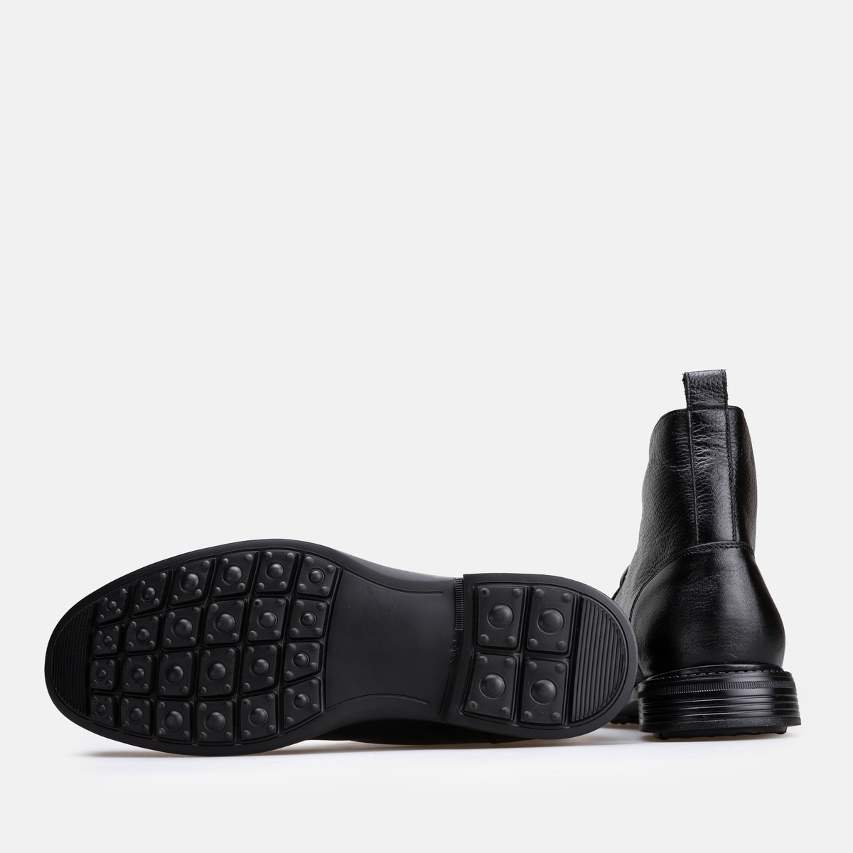 Volzak 5515 Bottine en cuir Noir Grainé
