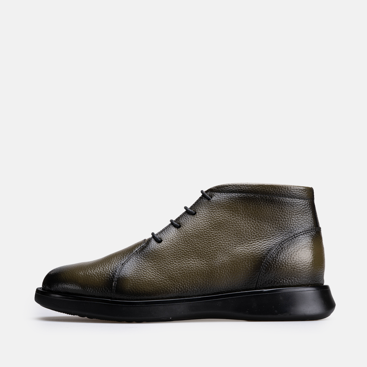 Volzak 5521 Bottine en cuir Vert Grainé