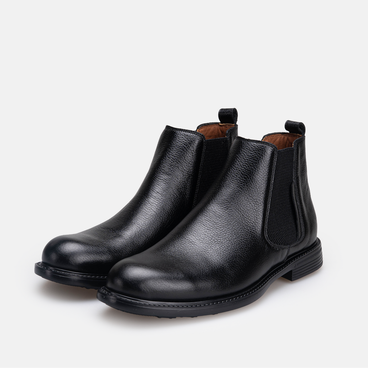 Volzak 5534 Bottine en cuir Noir Grainé
