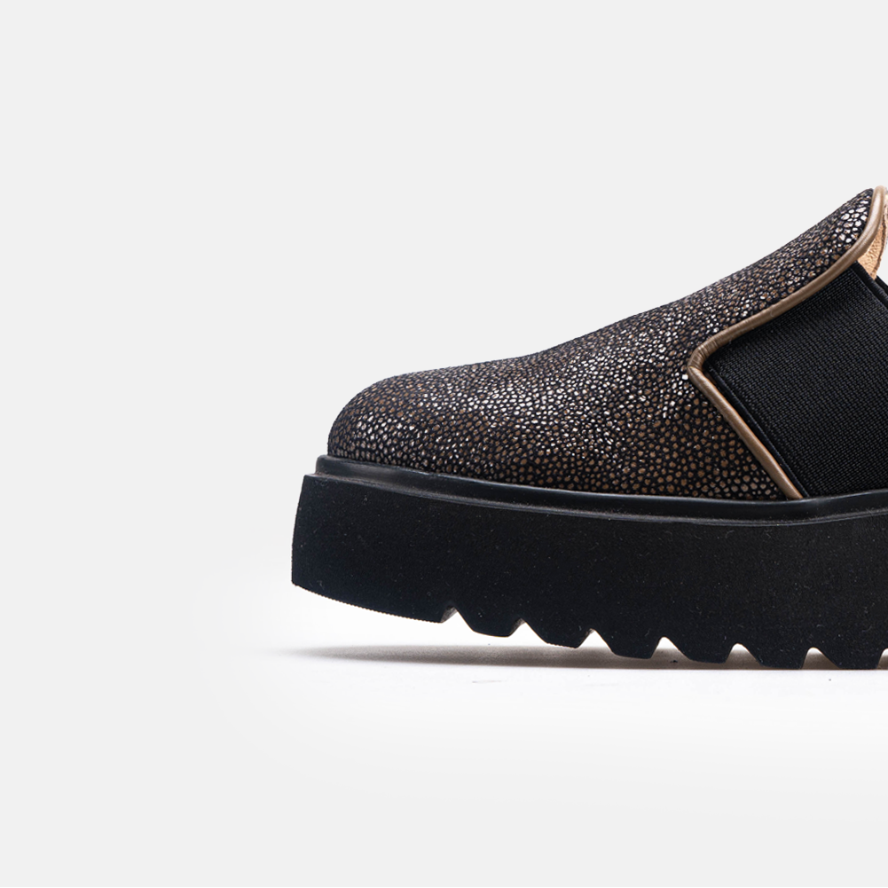 Volzak 618 Chaussure en nubuck Bronze