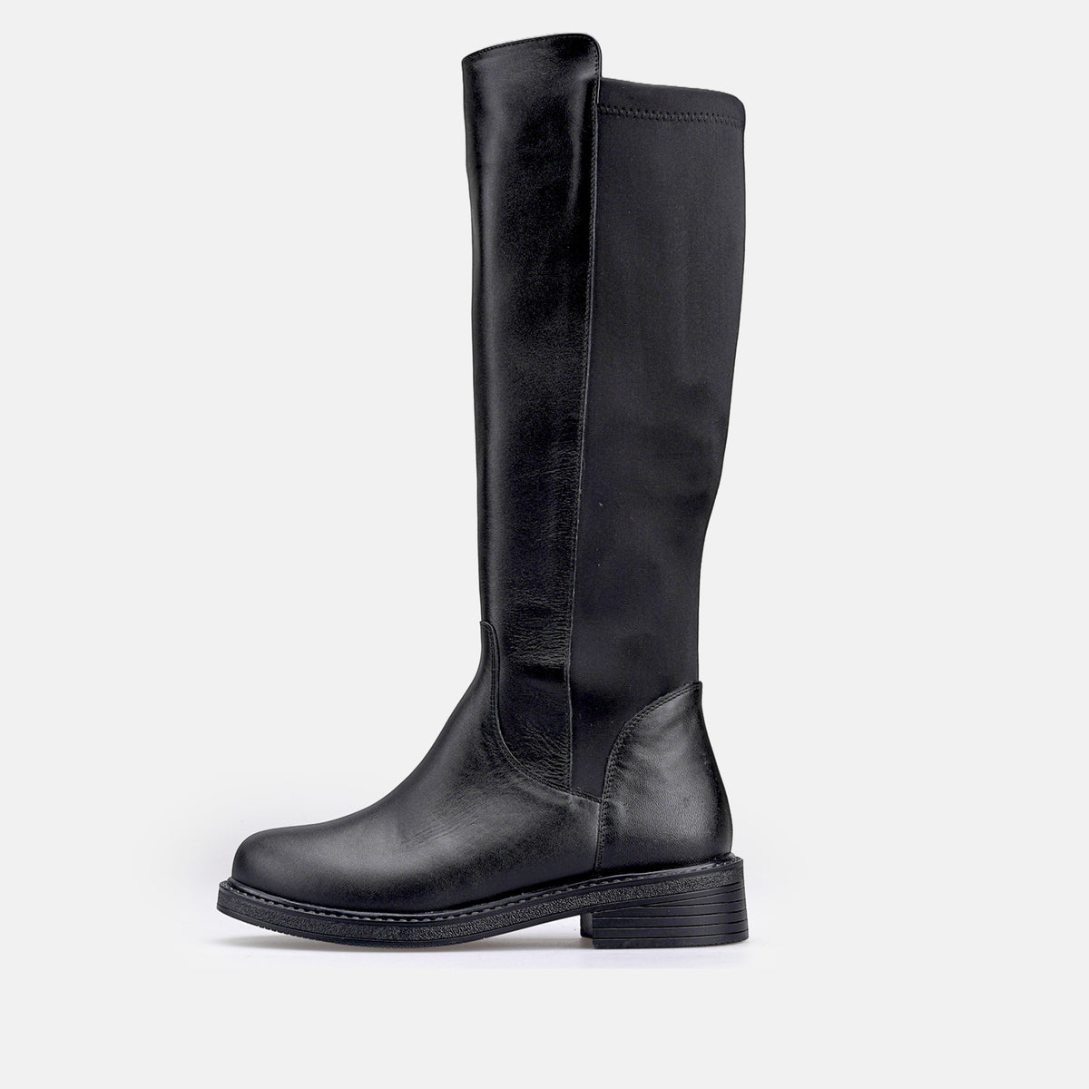 Volzak 4051 Botte genouillère en cuir Noir