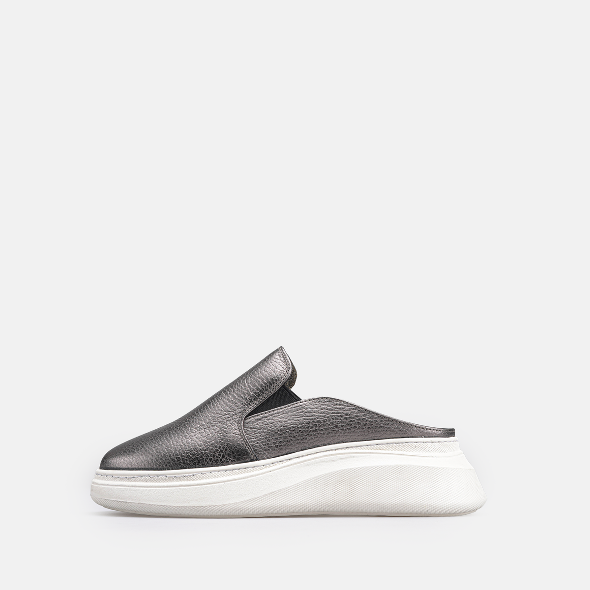 Volzak 02 Mule en cuir Nickel