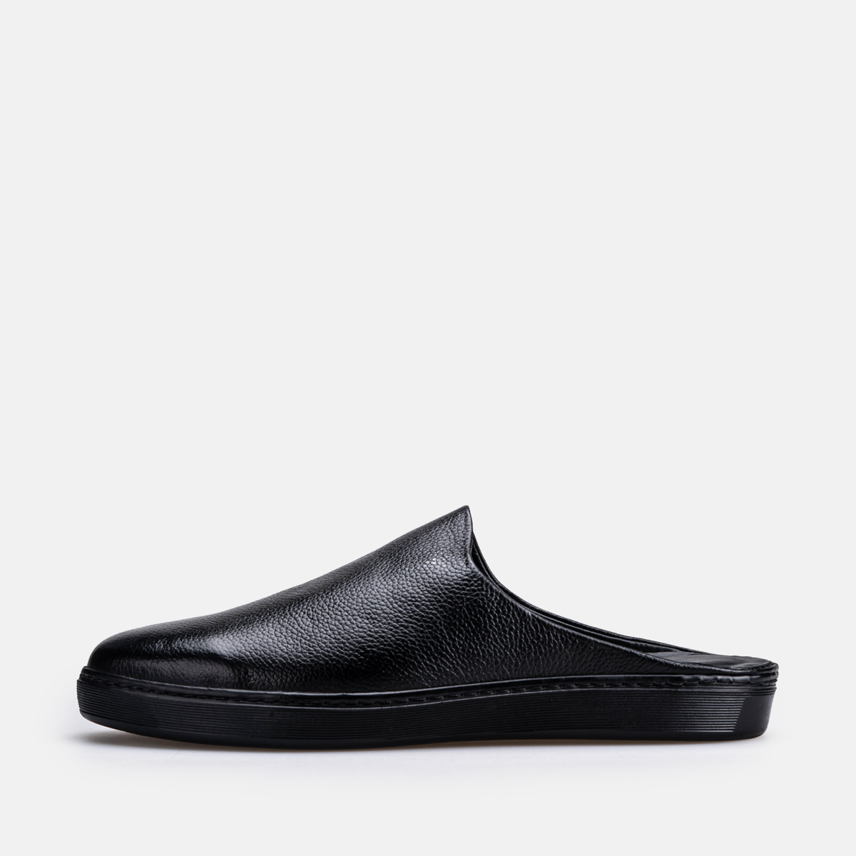 Volzak 5602 Mule en cuir Noir Grainé