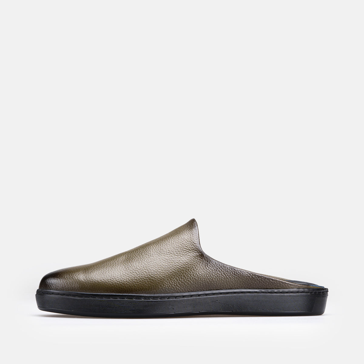 Volzak 5602 Mule en cuir Vert Grainé