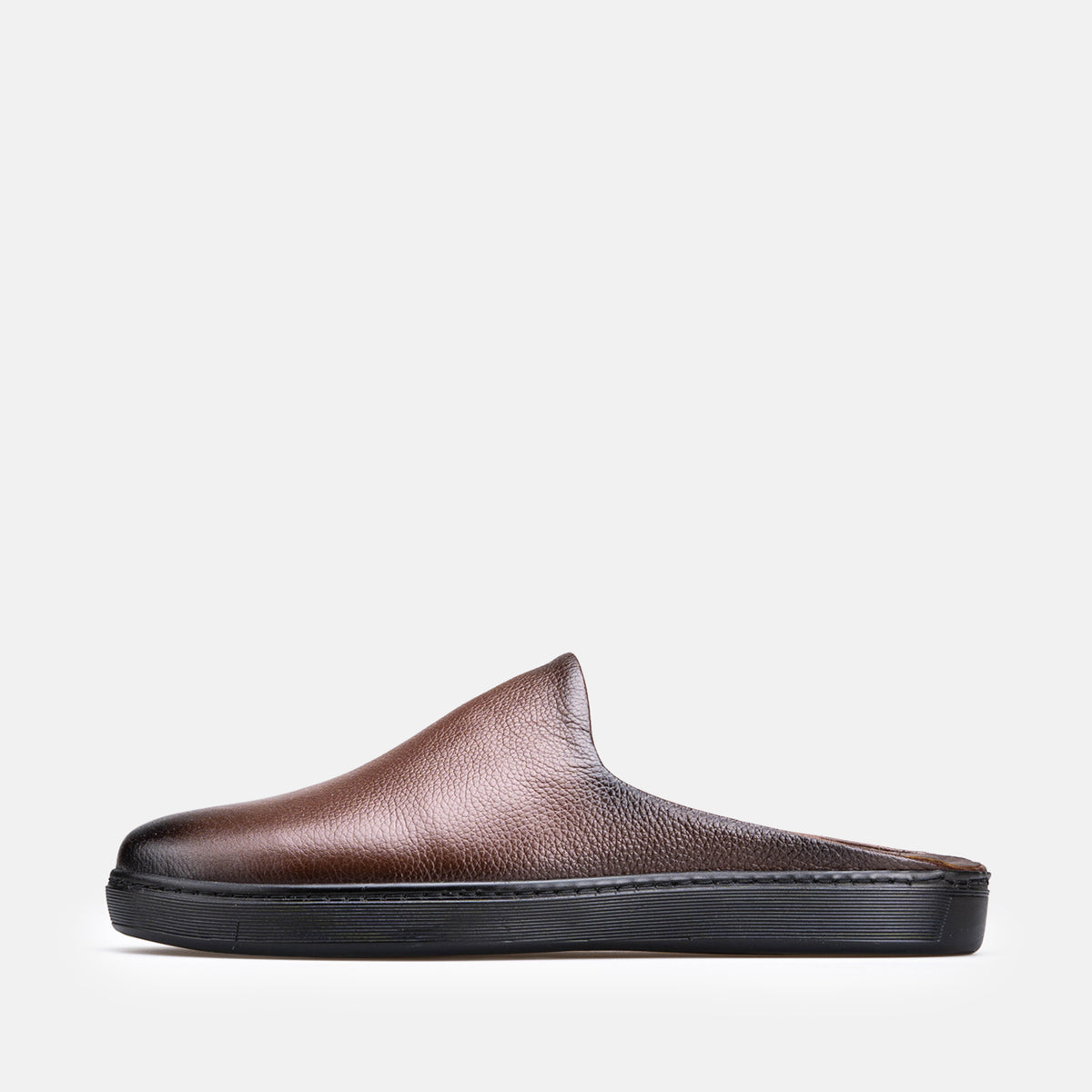 Volzak 5602 Mule en cuir Marron Grainé