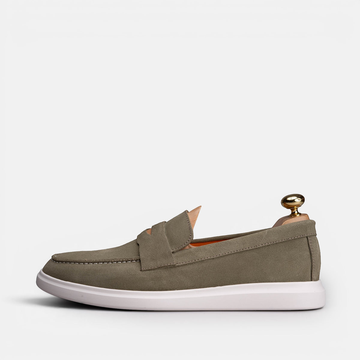 Volzak 711 Mocassin en daim Vert