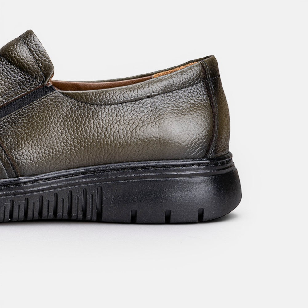 Volzak 5518 chaussure en cuir Vert Grainé