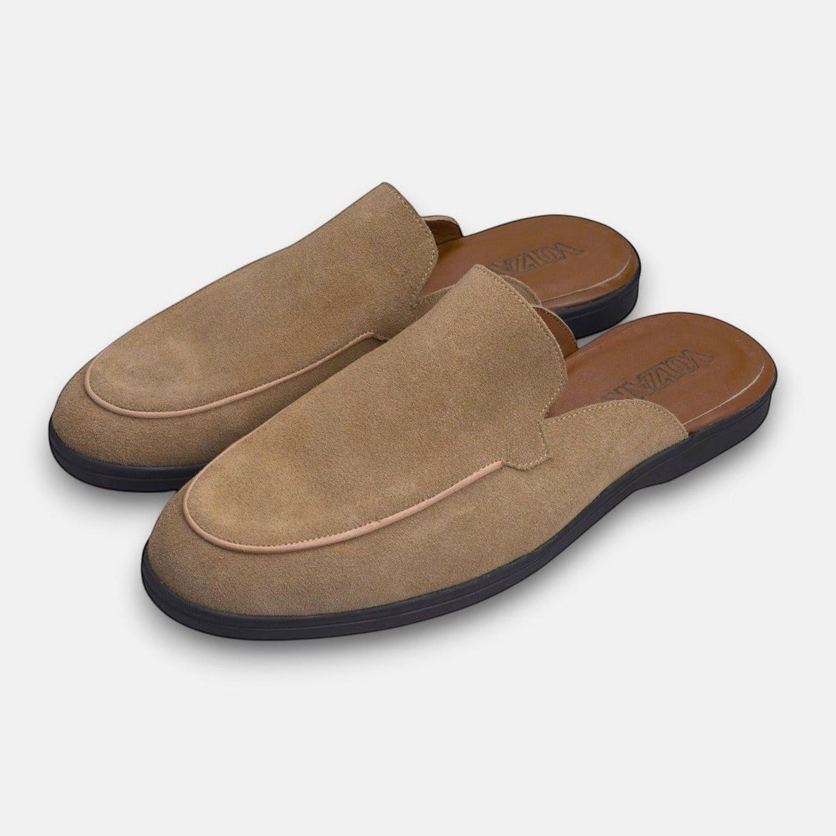Volzak 5606 Mule en daim Beige