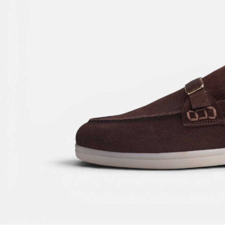 Volzak 676 Mocassin en daim Marron