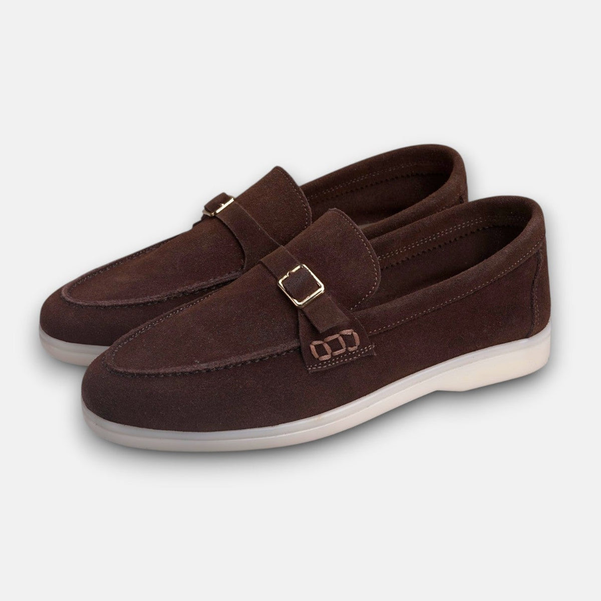 Volzak 676 Mocassin en daim Marron