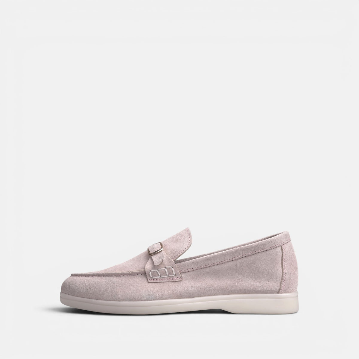 Volzak 676 Mocassin en daim Rose