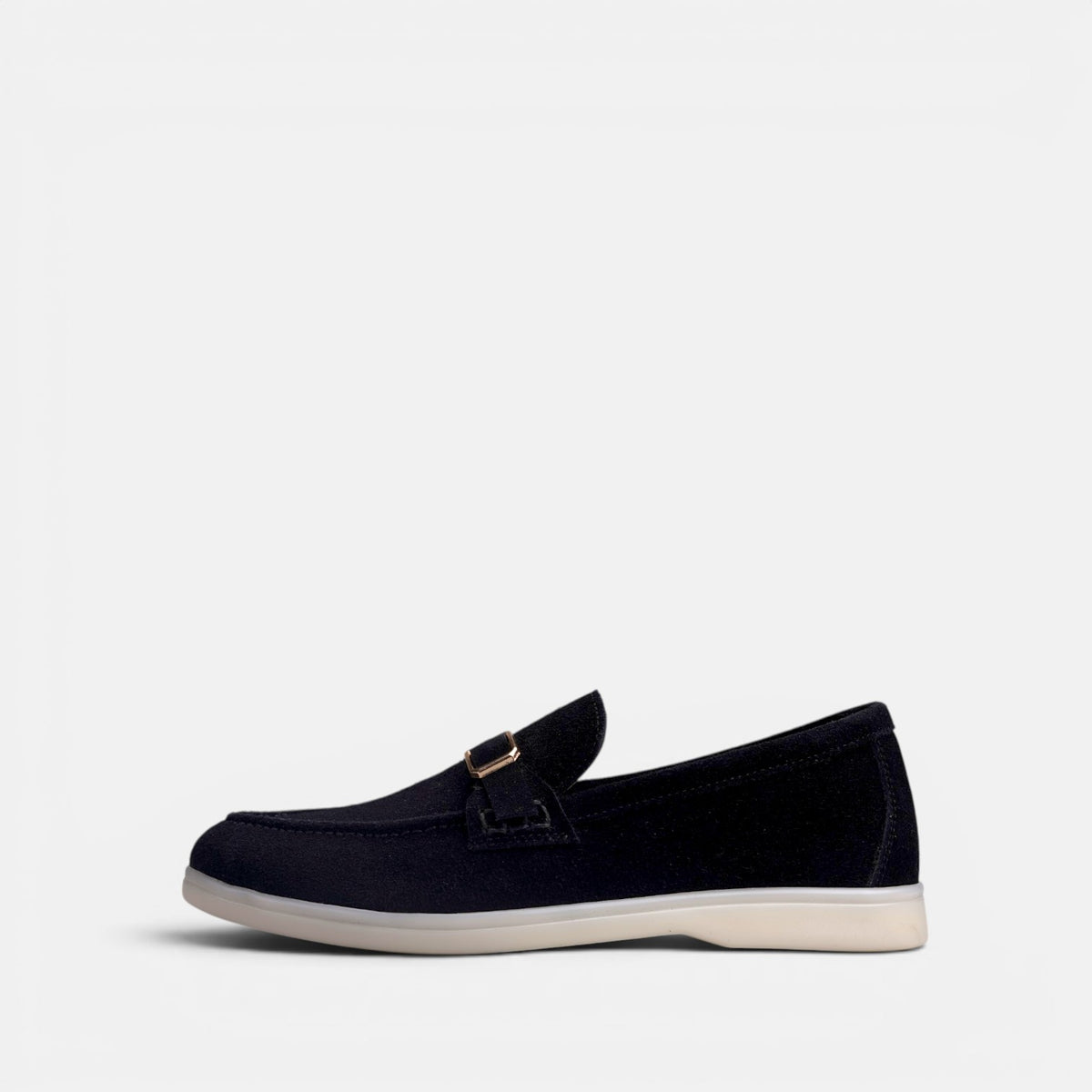 Volzak 676 Mocassin en daim Noir