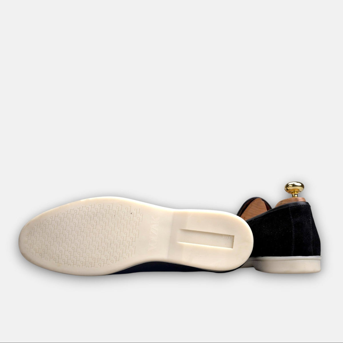 Volzak 5607 Mocassin en daim Noir