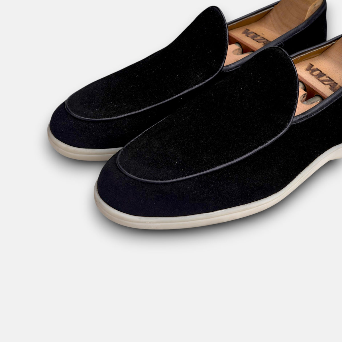 Volzak 5607 Mocassin en daim Noir