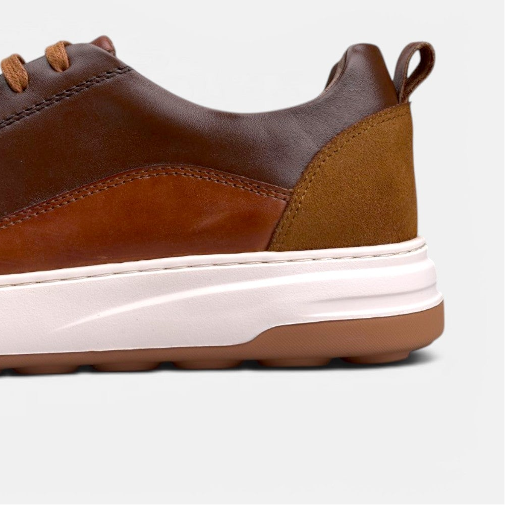 Volzak 6056 basket en cuir Camel