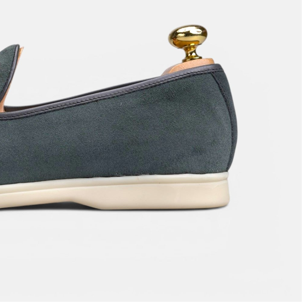Volzak 5607 Mocassin en daim Gris