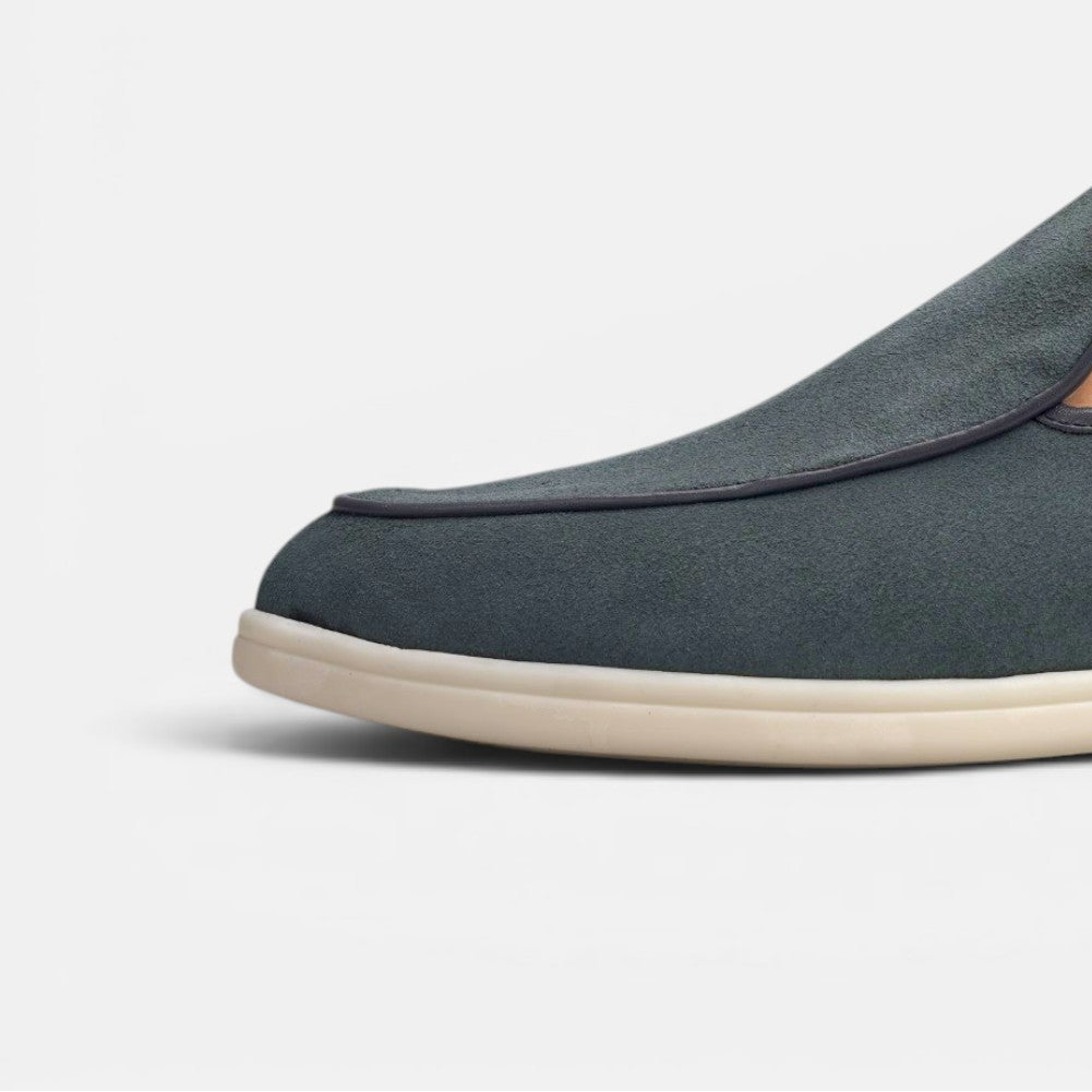 Volzak 5607 Mocassin en daim Gris