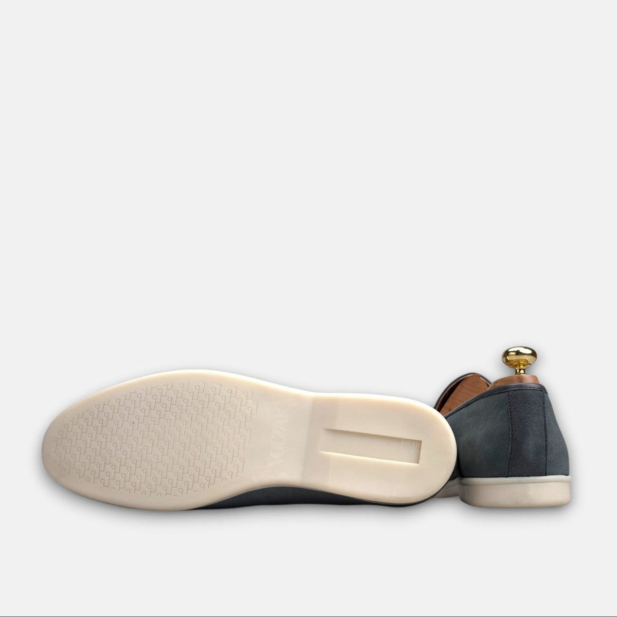 Volzak 5607 Mocassin en daim Gris
