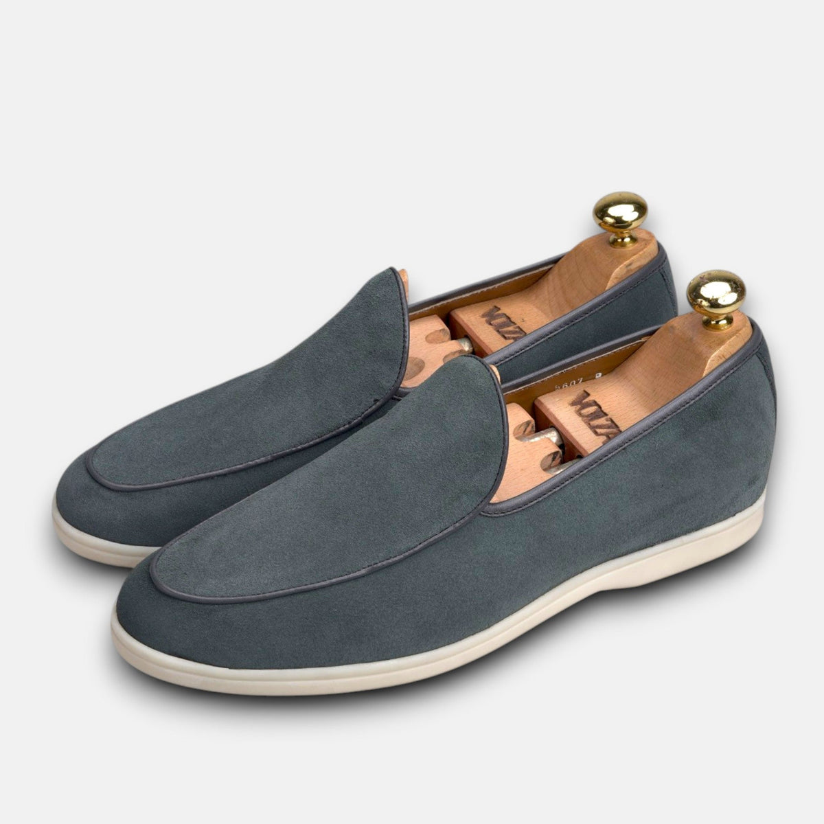 Volzak 5607 Mocassin en daim Gris