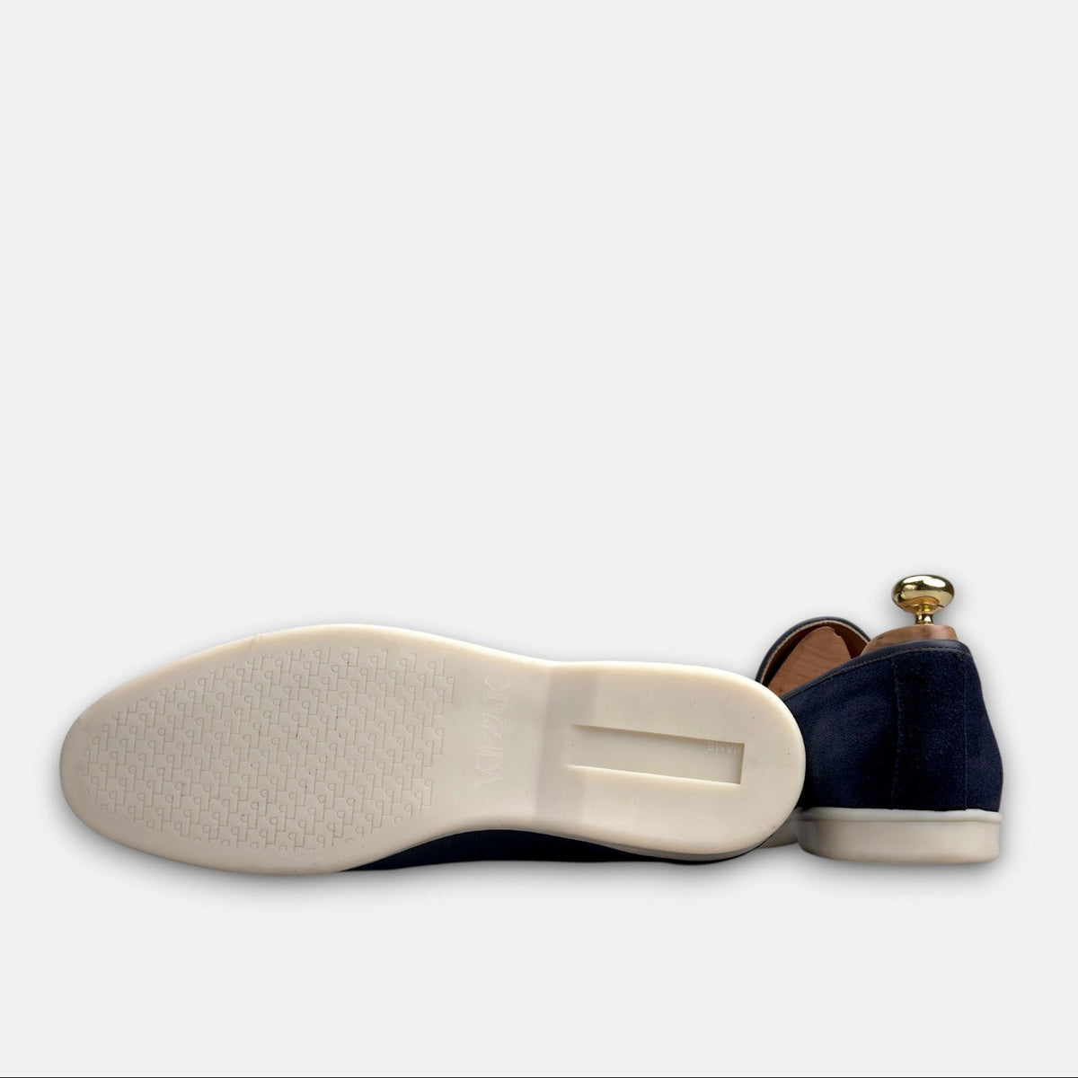Volzak 5607 Mocassin en daim Bleu