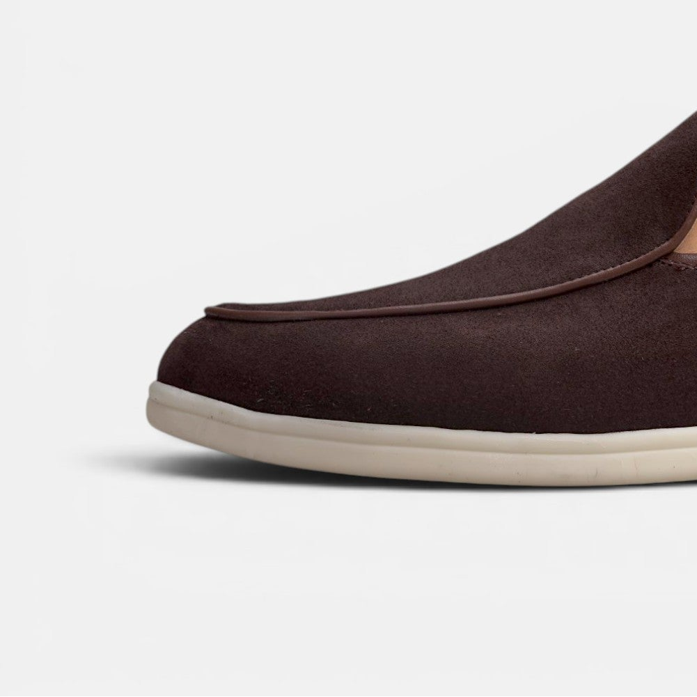 Volzak 5607 Mocassin en daim Marron