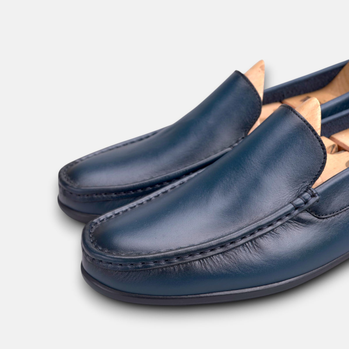 Volzak 5608 Mocassin en cuir Bleu