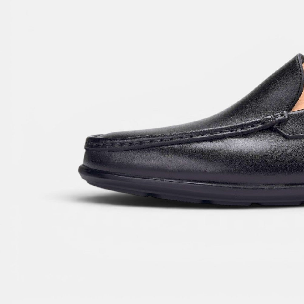 Volzak 5608 Mocassin en cuir Noir