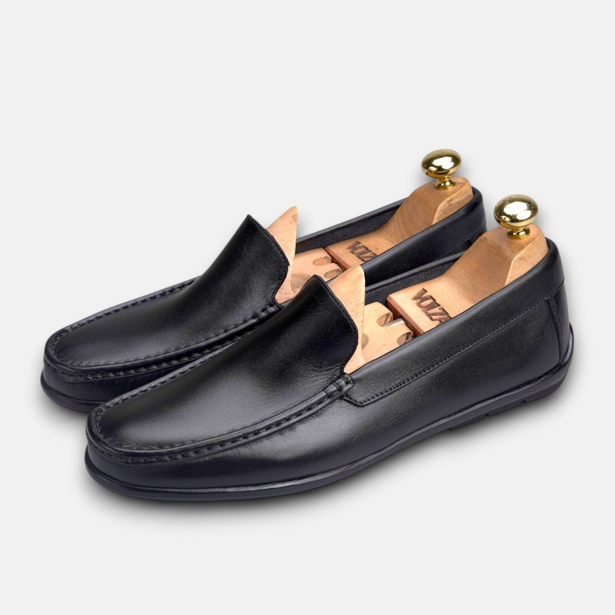 Volzak 5608 Mocassin en cuir Noir
