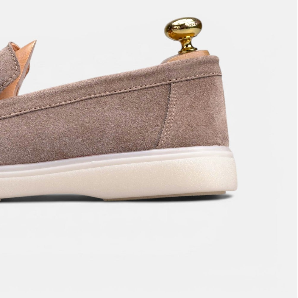 Volzak 713 Mocassin en daim Beige