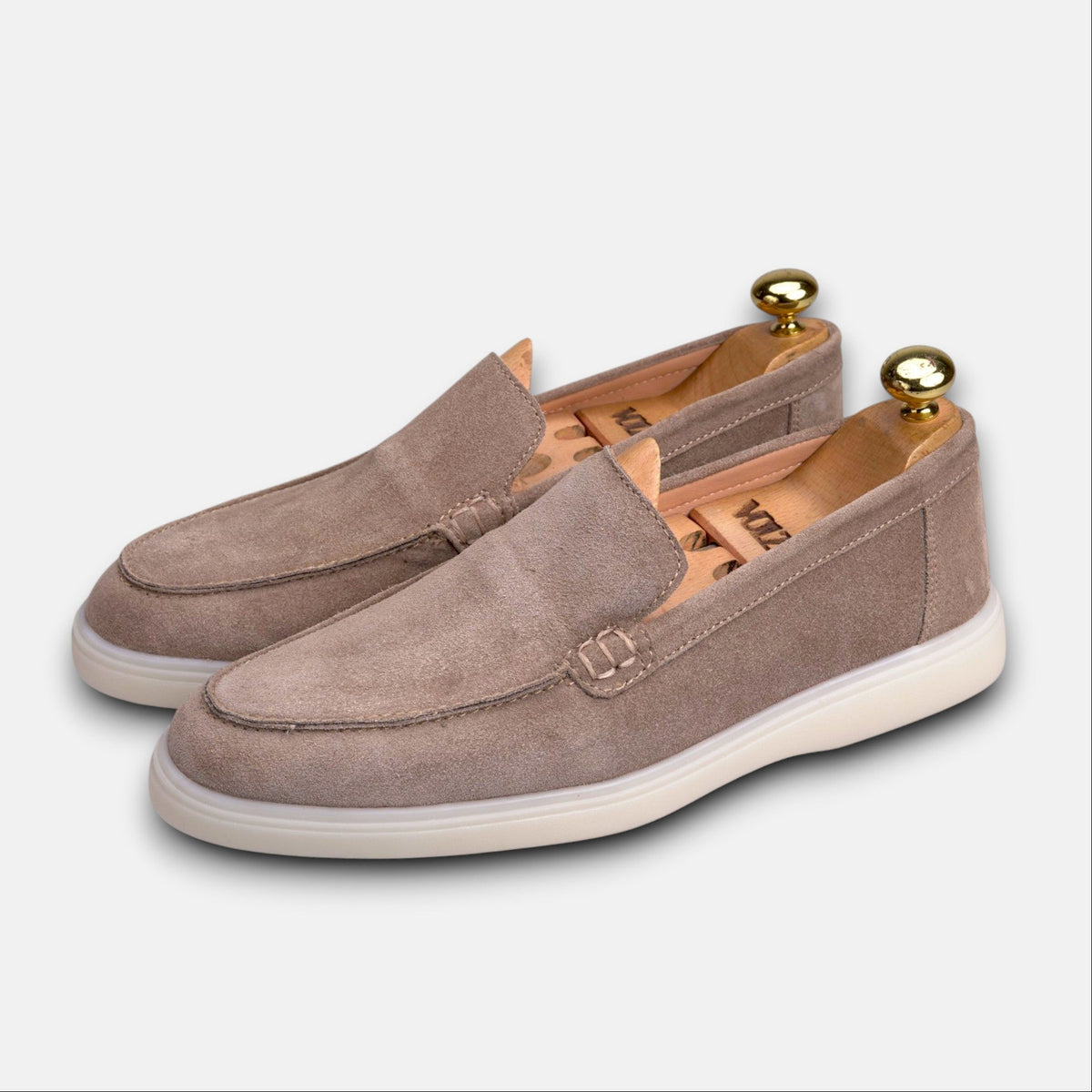 Volzak 713 Mocassin en daim Beige