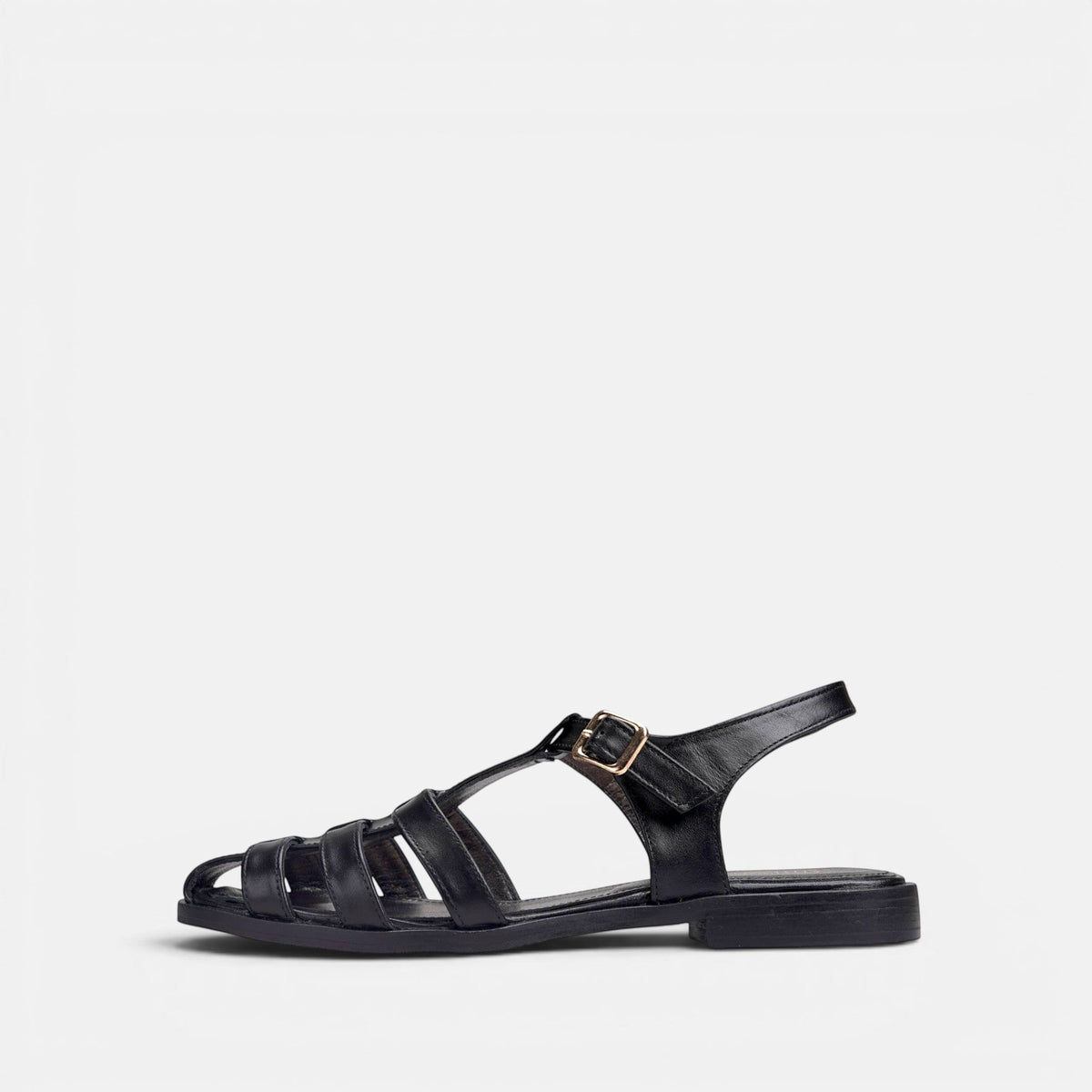 Volzak 982 Sandale en cuir Noir