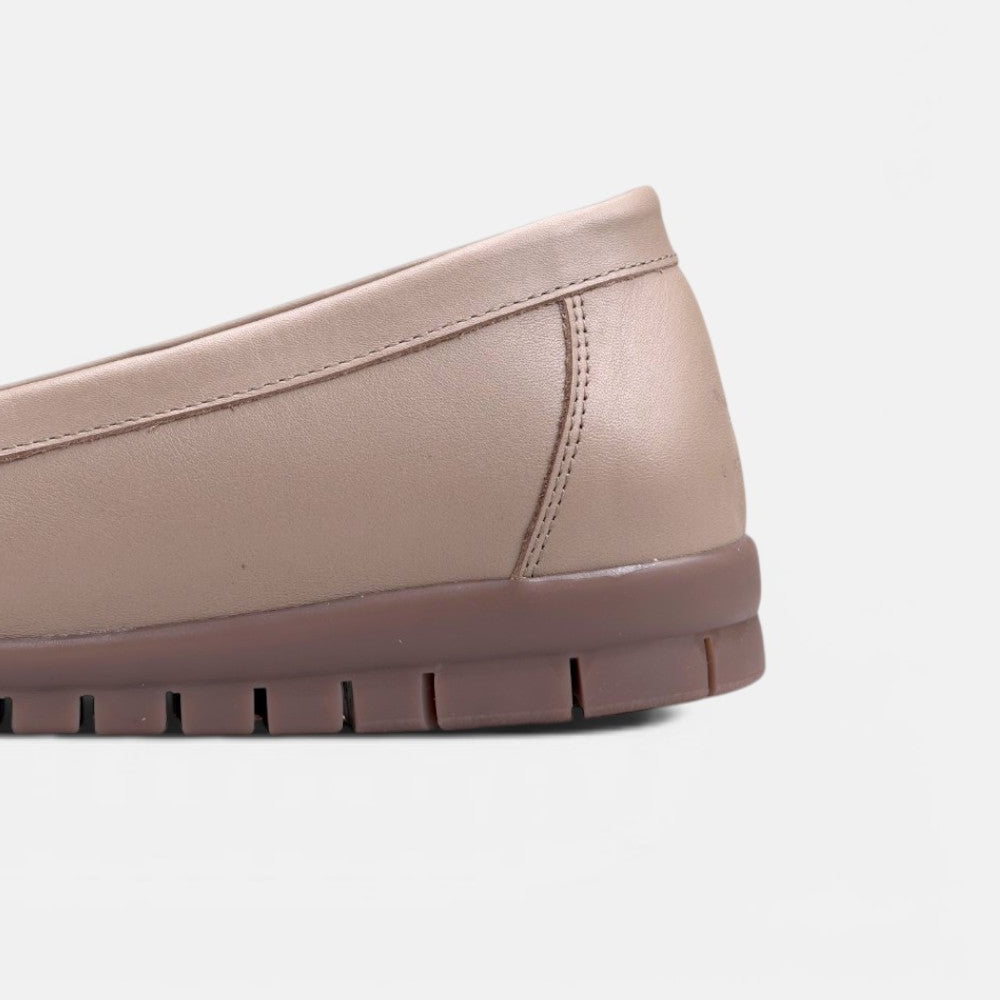Volzak 897 Mocassin en cuir Beige