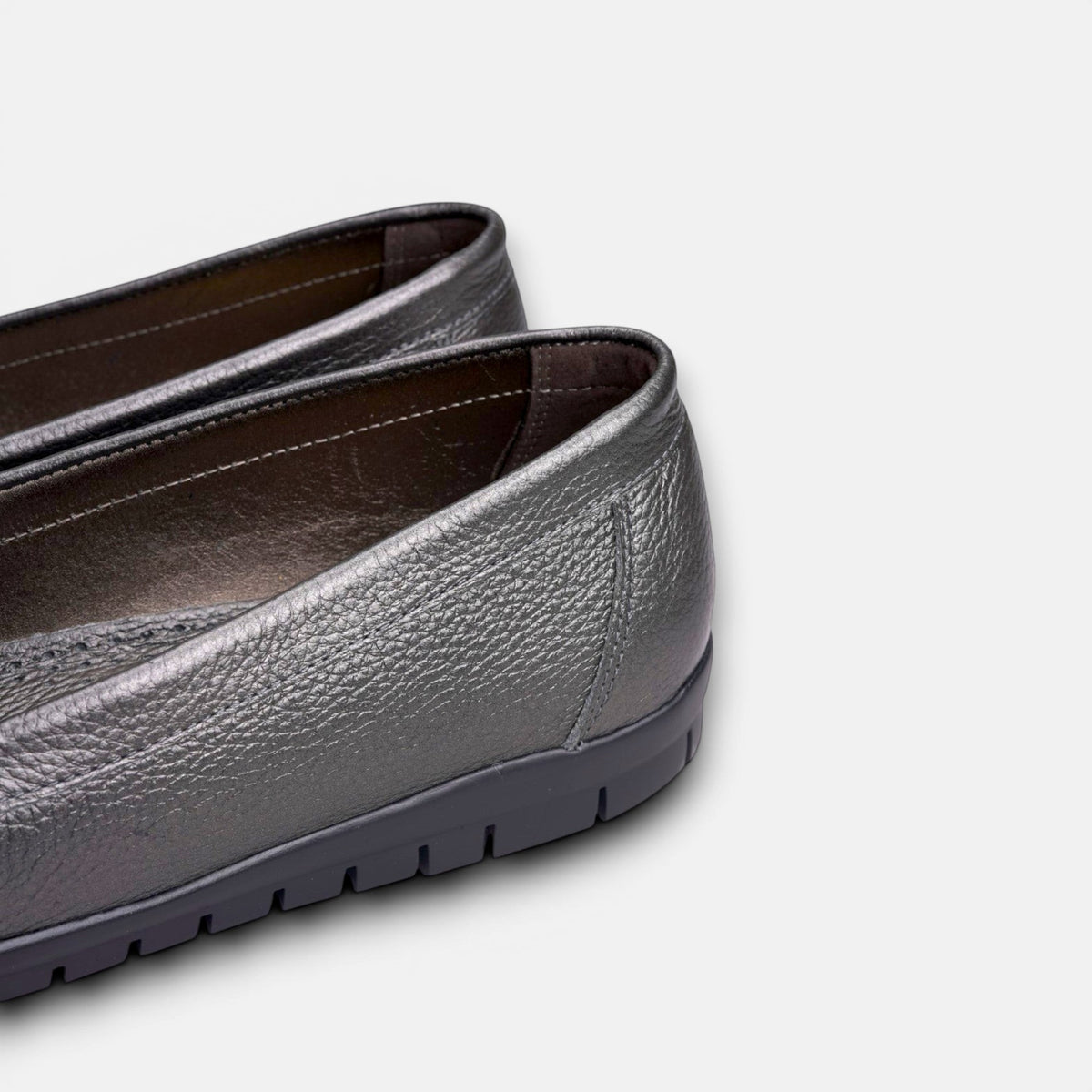 Volzak 897 Mocassin en cuir Nickel