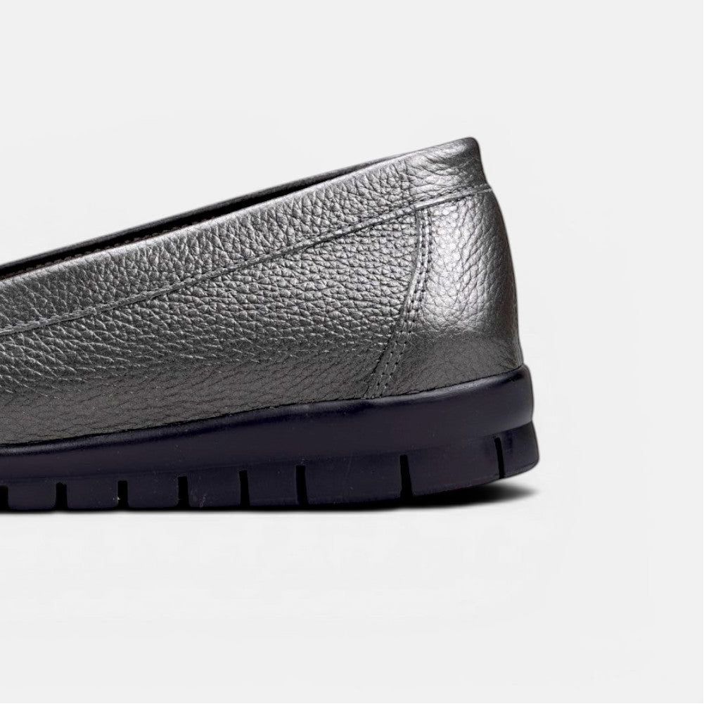 Volzak 897 Mocassin en cuir Nickel