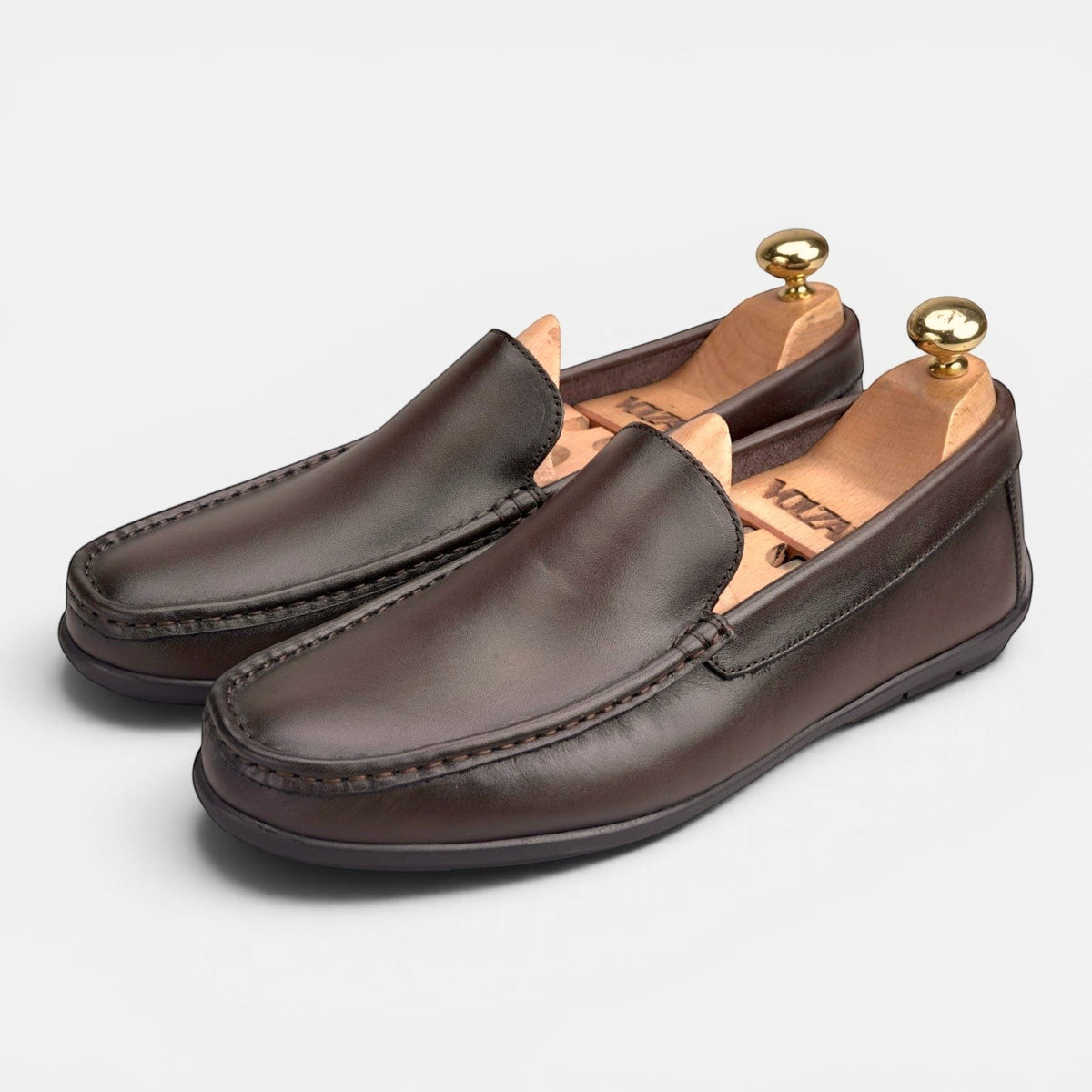 Volzak 5608 Mocassin en cuir Marron
