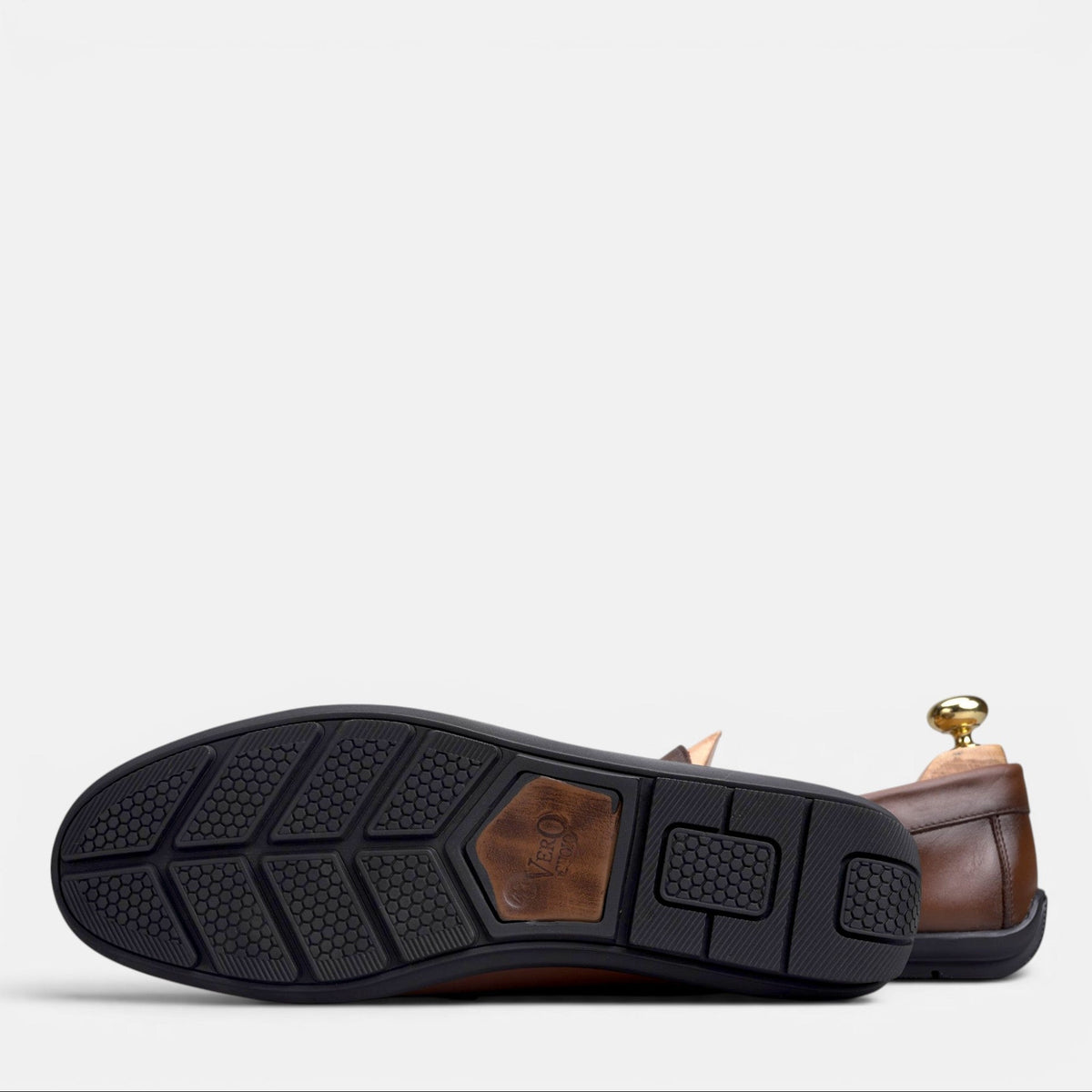 Volzak 5608 Mocassin en cuir Marron Vintage