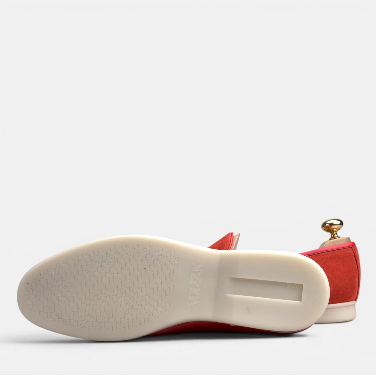 Volzak 5607 Mocassin en daim Rouge brique
