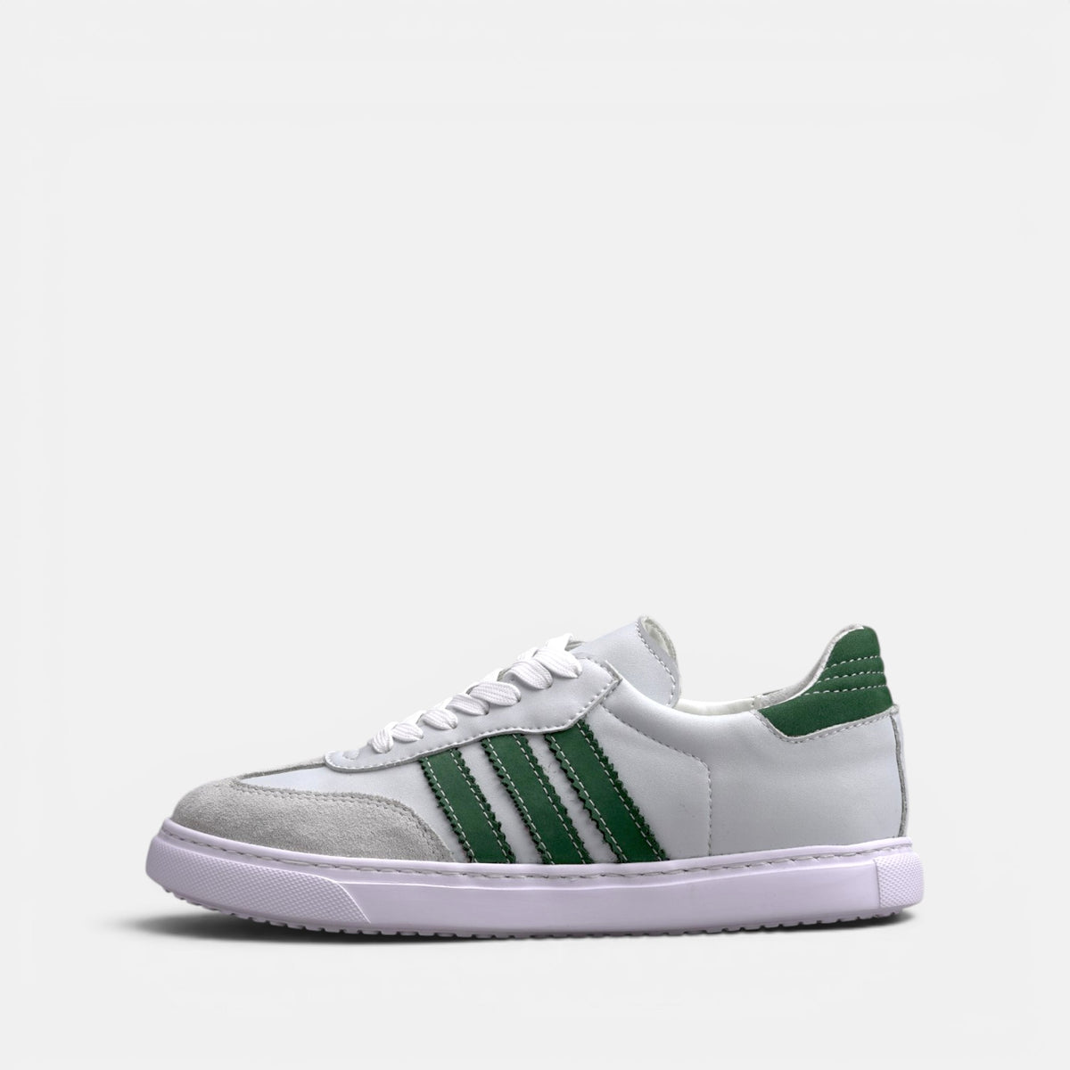 Volzak 714 Basket en cuir Blanc Vert