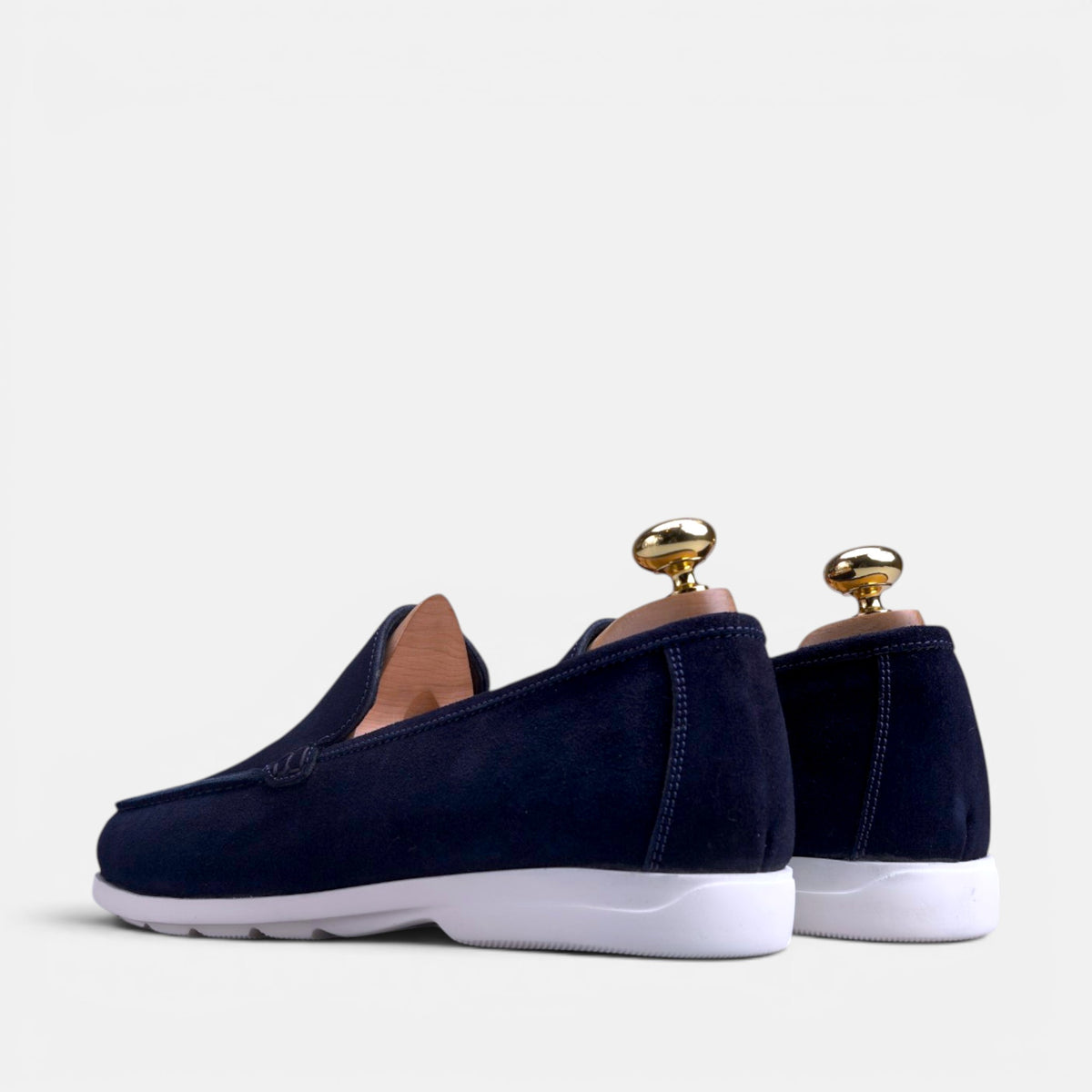 Volzak 3063 Mocassin en daim Bleu